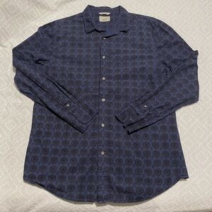 Jachs Men’s Dress Shirt, Size XL, Blue & Purple